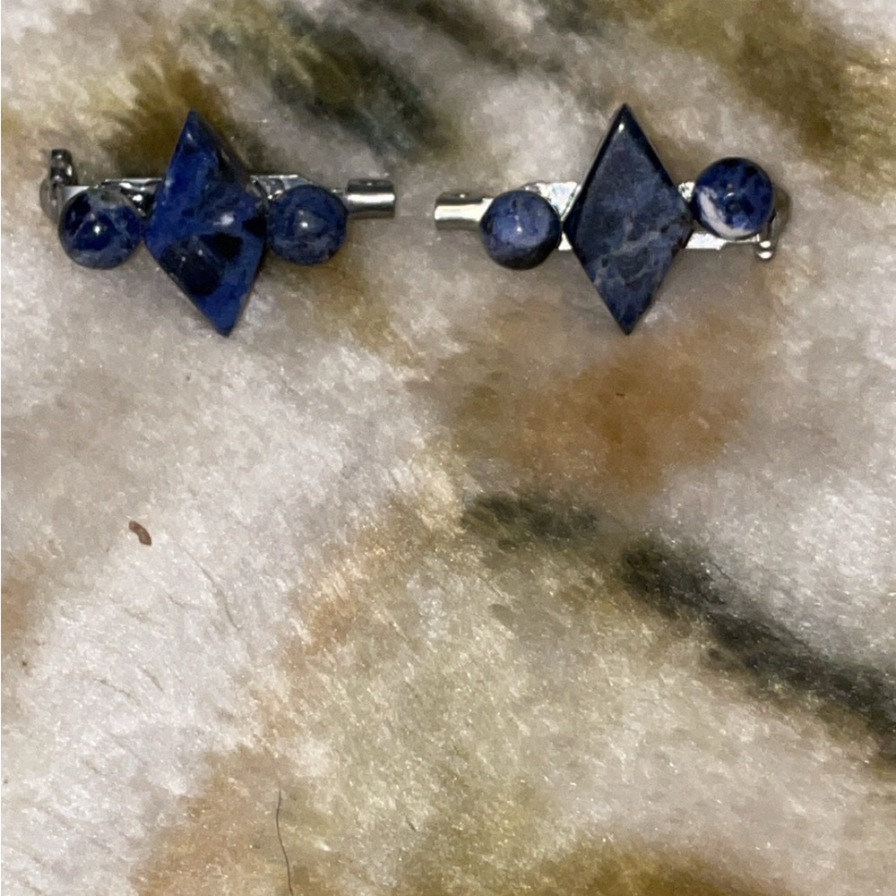 Elegant Blue Stone pins